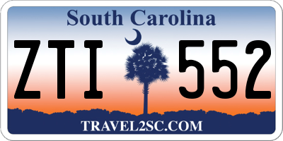 SC license plate ZTI552