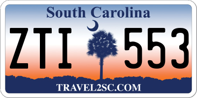 SC license plate ZTI553
