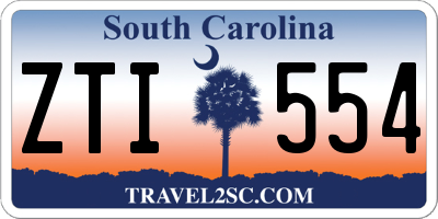 SC license plate ZTI554