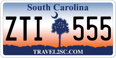 SC license plate ZTI555