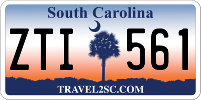 SC license plate ZTI561