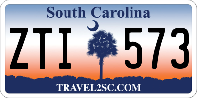SC license plate ZTI573