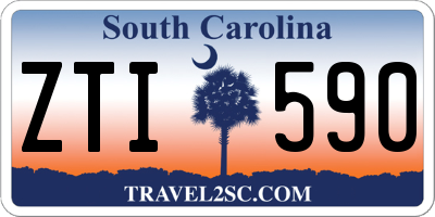 SC license plate ZTI590
