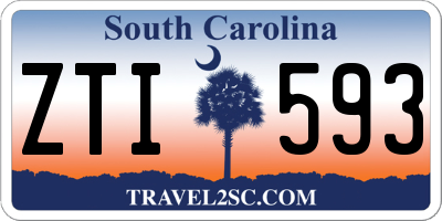 SC license plate ZTI593