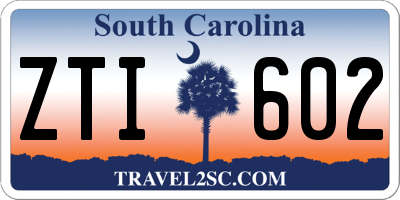 SC license plate ZTI602