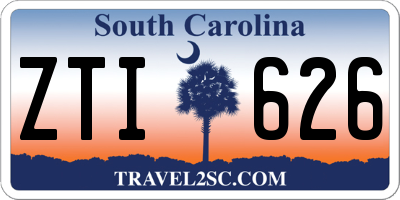SC license plate ZTI626