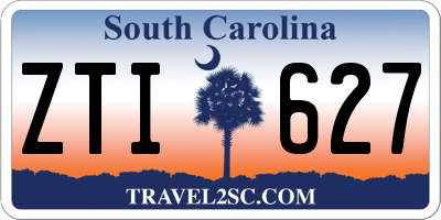 SC license plate ZTI627