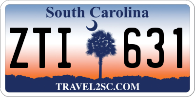 SC license plate ZTI631