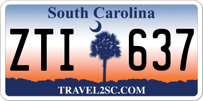 SC license plate ZTI637