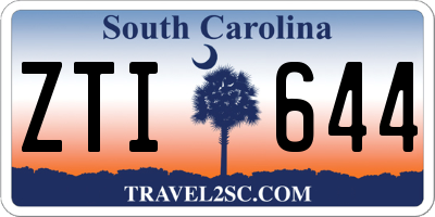 SC license plate ZTI644