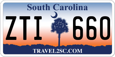 SC license plate ZTI660