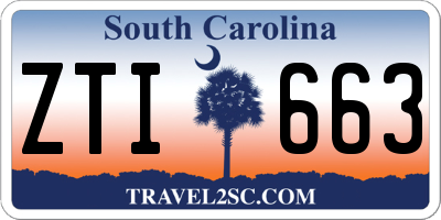 SC license plate ZTI663
