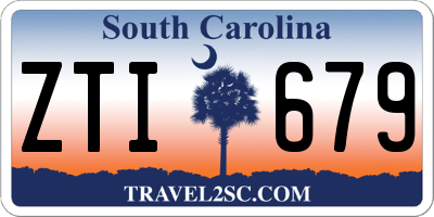 SC license plate ZTI679