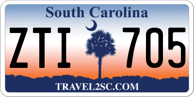 SC license plate ZTI705