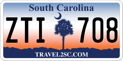 SC license plate ZTI708
