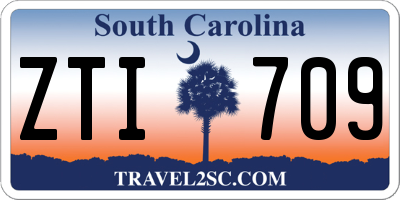 SC license plate ZTI709