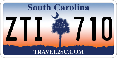 SC license plate ZTI710