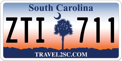 SC license plate ZTI711