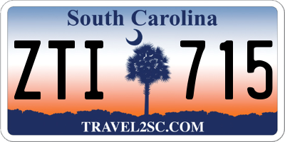 SC license plate ZTI715