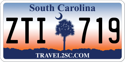 SC license plate ZTI719