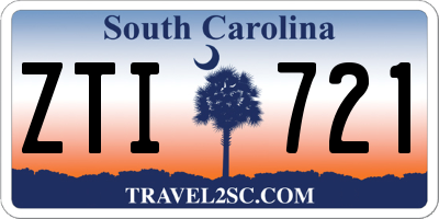 SC license plate ZTI721