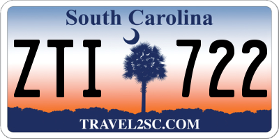SC license plate ZTI722