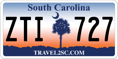 SC license plate ZTI727