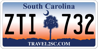 SC license plate ZTI732