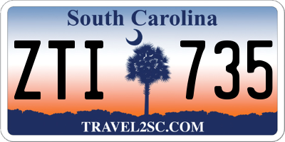 SC license plate ZTI735