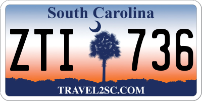 SC license plate ZTI736