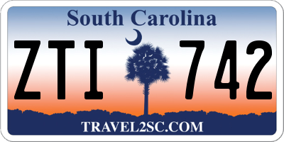 SC license plate ZTI742
