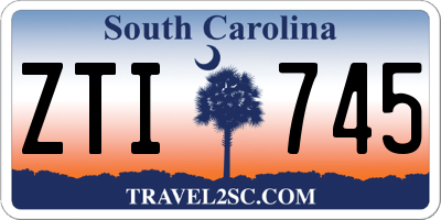 SC license plate ZTI745