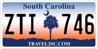 SC license plate ZTI746