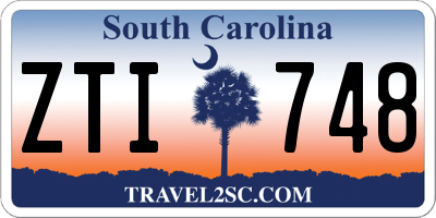 SC license plate ZTI748
