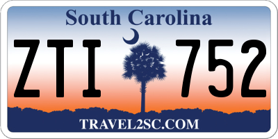 SC license plate ZTI752