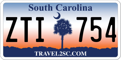 SC license plate ZTI754