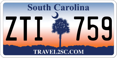 SC license plate ZTI759