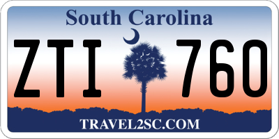 SC license plate ZTI760