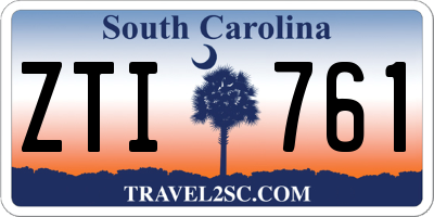 SC license plate ZTI761
