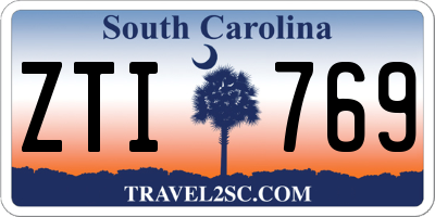SC license plate ZTI769