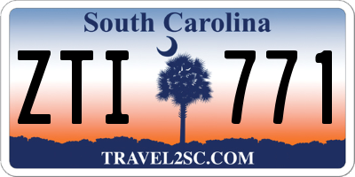 SC license plate ZTI771