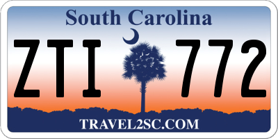 SC license plate ZTI772