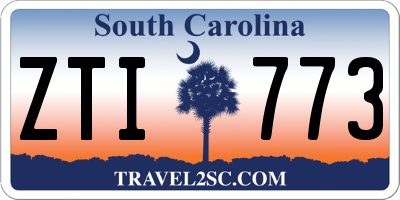 SC license plate ZTI773