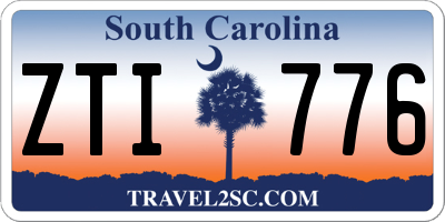SC license plate ZTI776