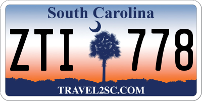 SC license plate ZTI778