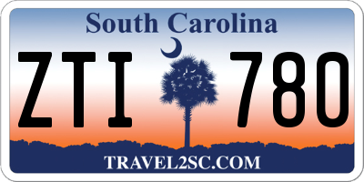 SC license plate ZTI780