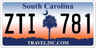 SC license plate ZTI781