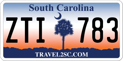SC license plate ZTI783