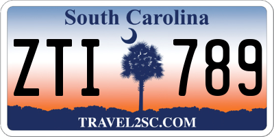 SC license plate ZTI789