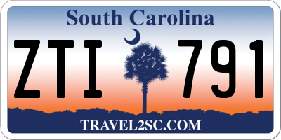 SC license plate ZTI791